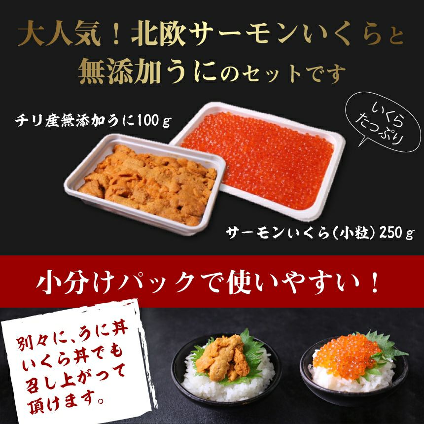 敬老の日ギフト いくらたっぷり！無添加うにと海鮮2色丼 お中元 イクラ